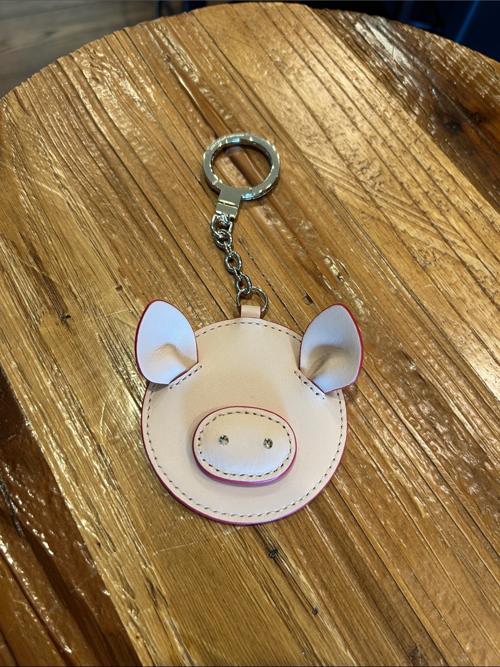 NWOT kate spade Pink Pig Face Keychain Bag Charm